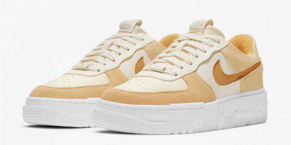 DH3856-100 Nike Air Force 1 Pixel Sail Tan Will Arrive Early 2021