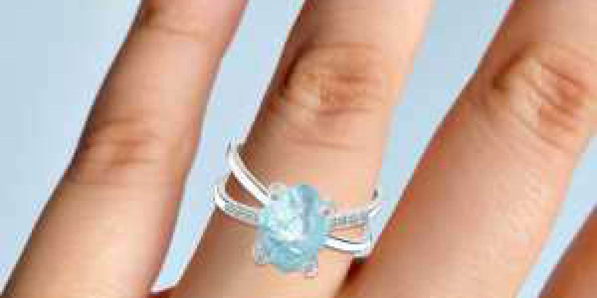 Buy Natural Aquamarine Gemstone Ring