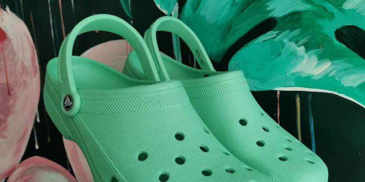 lavender Crocs sandals