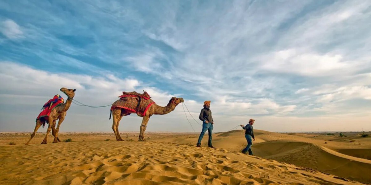 Majestic Escape: Staying in a Desert Camp Beside Sam Sand Dunes near Jaisalmer