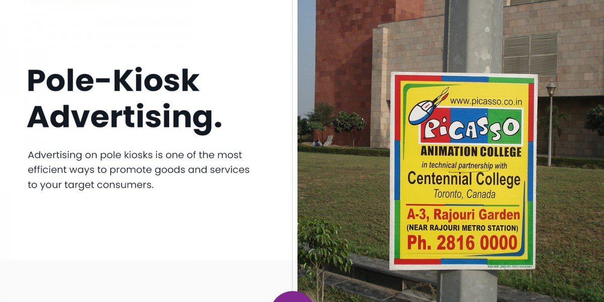 Enhancing Advertising Reach: Pole Kiosk with Adlink Publicity