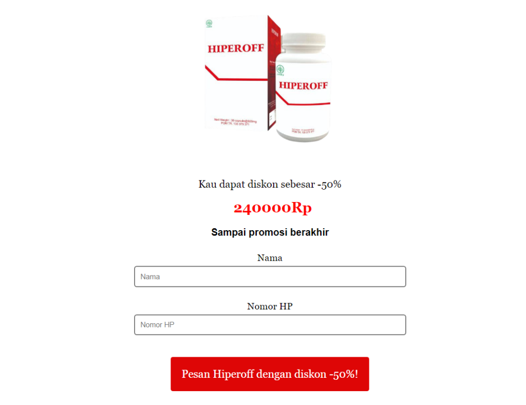 Hiperoff Obat Untuk Apa (ID) - Singkirkan Hipertensi! Harga & Beli