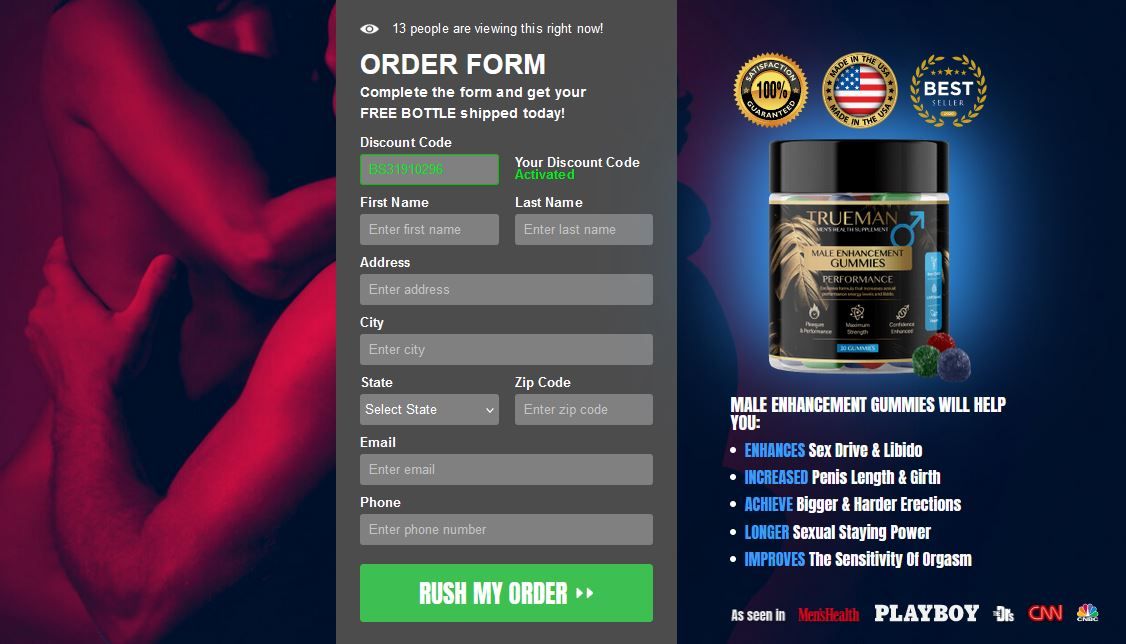 Truman CBD Male Enhancement Gummies - Reviews & Side Effects | Where To Buy Trueman CBD Gummies for Men?