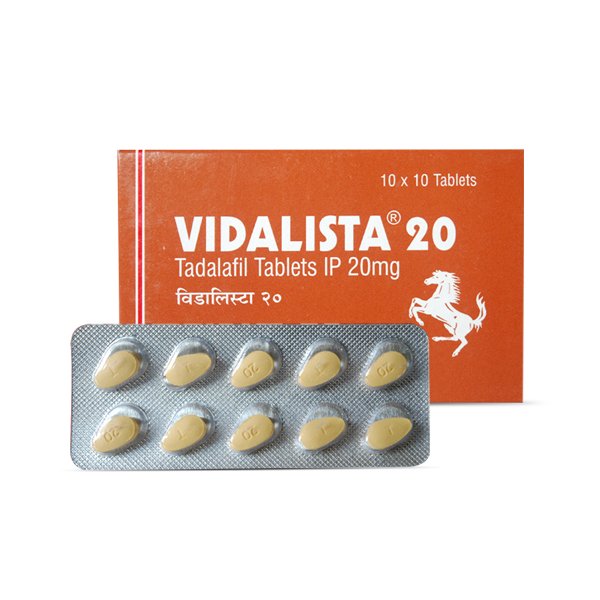 Buy Vidalista 20 mg Tadalafil Tablets Reviews, Uses, Dosage