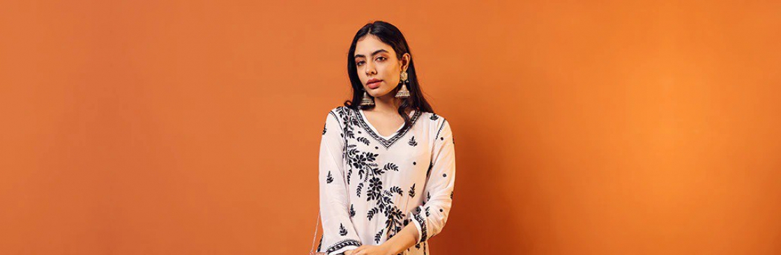 Long Chikankari Kurti Cover Image