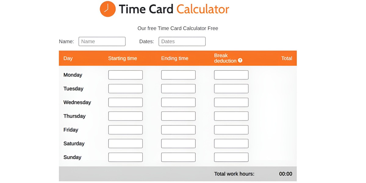 Mastering Time Management: How a Free Time Card Calculator Boosts Productivity