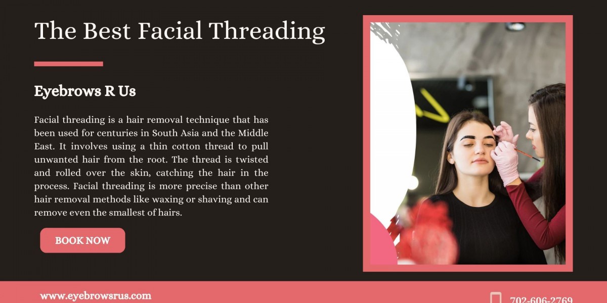 What should I expect during a facial threading session at Eyebrows R Us?